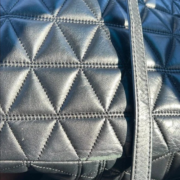 Michael Kors Black Quilted Backpack - Picture 4 of 13